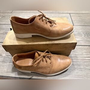 Born Tan Leather Flats